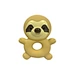 chick sloth shaped natural latex teether